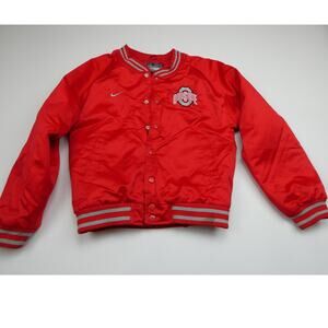 Nike boy's Ohio State button front heavier coat, size: medium 12/14